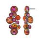 Preview: Coralline/Orange - Water Cascade earrings - Konplott